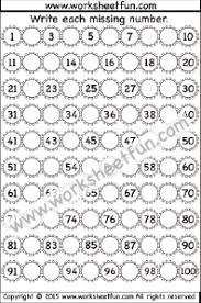 numbers missing free printable worksheets worksheetfun