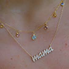 Lc lauren conrad rose gold tone flamingo pendant necklace sale $19.20. My Favorite Two Things In The Words Call Me Mama 14k Gold Diamond Mom Mommy And Mama Necklaces Now Online J Mama Necklace Brazilian Jewelry Necklace