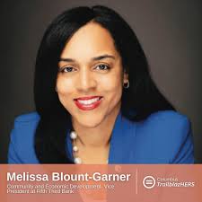 Today we are highlighting Melissa Blount-Garner, who is the Community and  Economic Development- Vice President at Fifth Third Bank! Let's all  celebrate Melissa for being our next #trailblazHER! #womenshistorymonth