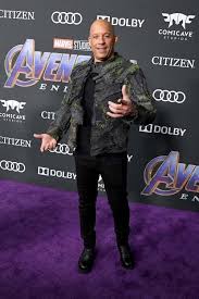 vin diesel on the purple carpet at the world premiere of avengers endgame vin diesel disney studios walt disney studios