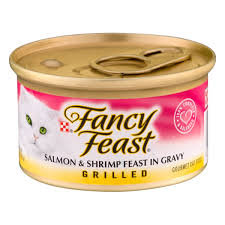 This is an excellent property because meat based protein contains all of the necessary amino acids required by cats. Save On Fancy Feast Wet Cat Food Grilled Salmon Shrimp Feast In Gravy Order Online Delivery Stop Shop