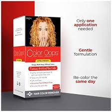 What about the hair dye remover kits that promise to strip things back to a clean slate in a flash? Compare Prices For Color Oops Across All Amazon European Stores