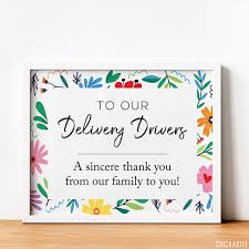 The average delivery driver salary is $35,194 per year or $18 per hour. Free Printable Delivery Driver Signs Chickabug