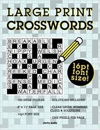 Check spelling or type a new query. Large Print Crosswords Amazon Co Uk Media Clarity 9781512209013 Books
