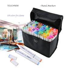 Touchnew 60 80 Pics Lot Brand Art Marker Pen Oily Alcohol Double Headed Professional Design Painting Artist Sketch Marker Art Copic Marker Set Sketch Markers