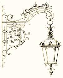 Lanterne Street Lamp Drawings Coloring Pages
