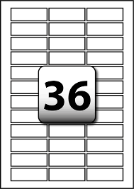 Set up correct bleeds for your standard labels' design file using our setup templates. 36 Rectangle Labels Per A4 Sheet 57 Mm X 20 Mm Flexi Labels