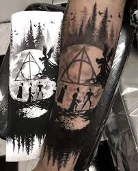 Citacoes Harry Potter Tatuagem Reliquias Da Morte 63 Ideias Citacoes Harry Ideias Morte Harry Potter Tattoo Sleeve Harry Potter Tattoos Hogwarts Tattoo