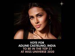 Miss mexico andrea meza adline castelino seems to be gorgeous in a saree designed by shravan kumar at 69th miss universe. Vote For India S Favourite Adline Castelino The Times Of India