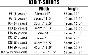 toddler t shirt size chart youth clothes size chart youth