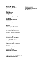 Katrangan (keterangan) ( t.a.) = tembung aran = kata benda. 11 Jenis Tembang Macapat Beserta Contohnya Lengkap