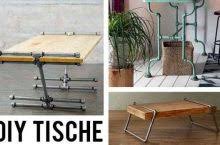 Wird das möbelstück für das kinderzimmer gebaut, für kinderspielzeug geeignete lacke verwenden. Industrial Style Tisch Varianten Auch Diy Genial Einfach Nachzubauen