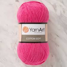 Yarnart Cotton Soft Fusya El Orgu Ipi 42 Knitting Soft Winter Hats