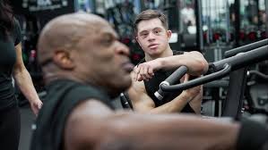 Ronnie Coleman trains Kyle Landi, Down Syndrome Bodybuilder #bodybuilding  #fitness #motivation