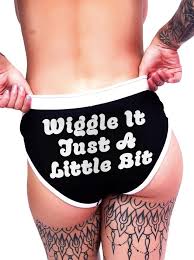 Wiggle it just a little bit. Women S Wiggle It Just A Little Bit Boy Brief Underwear Aesop Originals Black Inked Shop