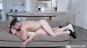 Prone on the couch