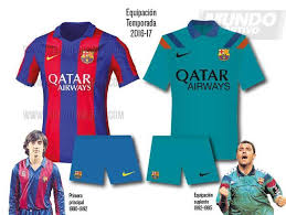 Make sure you have the latest barcelona football shirt and kit this season as you cheer your team fc barcelona are a true force to be reckoned with so grab yourself a barcelona football shirt or a full barcelona football kit from our fully stocked store. Fc Barcelona Home And Away Kit 2016 17 Idfootballdesk Blog