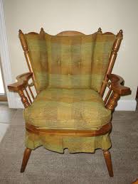 Tell City Chair Pattern 8201 Cover F185 Finish 48 Andover All Original Mint Patterned Chair Chair Maple Furniture