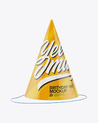 Birthday Hat Mockup In Object Mockups On Yellow Images Object Mockups Mockup Free Psd Mockup Free Download Mockup