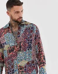 Etsy uses cookies and similar technologies to give you a better experience, enabling things like: Asos Design Hemd In Normaler Passform Mit Vintage Paisley Muster Asos