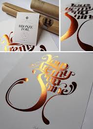 Loving the bronze foil and font