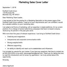 Plus, a great cover letter that matches your resume will give you an advantage over other. Sales Cover Letter Sample Letters And Examples