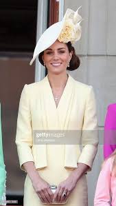 Catherine Duchess Of Cambridge During Trooping The Colour The Kate Middleton Style Kate Middleton Hats Middleton Style