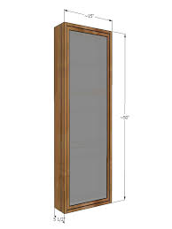 Here are suggestions for stiffening wide span shelving. Full Length Mirror Sliding Beauty Storage Cabinet Ana White