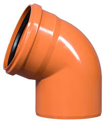 Koleno kanalizační PVC Osma KGB 67°, DN 200, oranžová