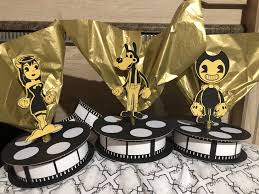 Bendy Center Pieces Bendy And The Ink Machine Boy Birthday Parties Birthday Party Planning