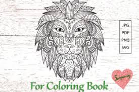 Feel free to print and color from the best 39+ adult coloring pages lion at getcolorings.com. Lion For Adult Coloring Book Grafik Von Somjaicindy Creative Fabrica