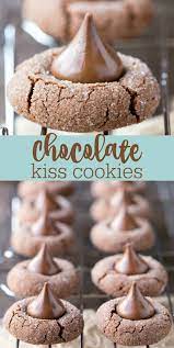 Chocolate Kiss Cookies I Heart Eating Recipe Chocolate Kiss Cookies Chocolate Cookie Recipes Yummy Cookies