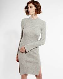 T alexander wang sweater tunic dress light grey size s new nwt. Charlie Tunic Dress Light Grey Detale Studio