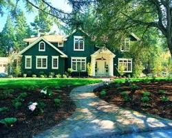 Southern living books this link opens in a new tab. Forest Green White Trim Brick Path Green Exterior House Colors House Exterior Green House Exterior