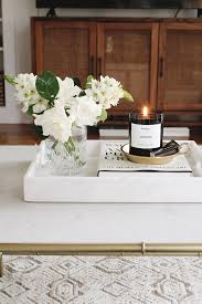 Perfect Home Accent White Marble Tray Harlowe James Table Decor Living Room Coffe Table Decor Decorating Coffee Tables