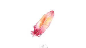 How to pink watercolor butterfly tutorial | blushing phantom. Pink Watercolor Feather Temporary Tattoo