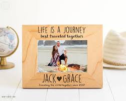 Personalized Photo Frame Wedding Frame For Couple Life Is A Journey Travel Quote Custom Couples Engraving Gifts Wedding Anniversary Personalized Photo Frames Photo Frames With Quotes Wedding Frames