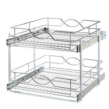 double tier wire pull out basket
