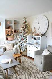 How To Manage Messy Cords And Papers Nesting With Grace Modern Christmas Living Room Christmas Decorations Living Room Living Room Designs