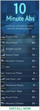 10 Minutes Abs Fitness Workout App Install Now 10 Minute Ab Workout Abs Workout Workout Plan