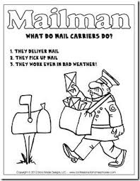 Free Printable Unit On Mail Carriers Includes A Blank Envelope To Address Mailbox Craft Community Helpers Preschool Community Workers Postal Worker Preschool