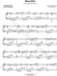Amosdoll Music Beautiful Sheet Music Piano Solo In Bb Major Download Print Sku Mn0174289