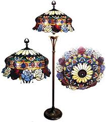 Chloe Lighting Ch20b547 Fl3 Tiffany Style Roses 3 Light Floor Lamp With 20 Inch Shade Bronze Home Outdoor Lighting Accessories Amazon Com