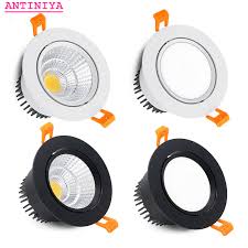 Ceiling lights come in a variety of types: 4 Types Round Dimmable Recessed Led Downlights 5w 7w 9w 12w 15w 18w Cob Led Ceiling Lamp Spot Lights Ac110 220v Led Lamp Ceiling Lights Aliexpress
