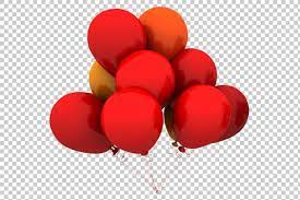 Red Balloons 3d Render Png Red Balloon Balloons White Balloons