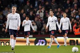 Head to head statistics and prediction, goals, past matches, actual form for premier league. Aston Villa 5 0 Liverpool Hosts Thrash Young Reds Side To Reach Carabao Cup Semi Finals Daily Mail Online