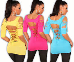 Sommerkleider mit seitlichen cut outs betonen die taille. Sexy Longshirt Mit Rissen Shirtkleid Minikleid Lochmuster Gogo Kleid Cutout Top Hk Boutique24 De