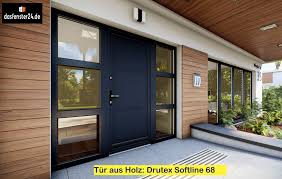 Tur Aus Holz Drutex Softline 68 Aussenwandfarbe Hausturen Holz Aluminium Fenster
