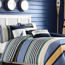 Add a pop of color and classic nautical design with these pillows and curtains. Nautica Dover Cotton Comforter Set King Blue Walmart Com Walmart Com