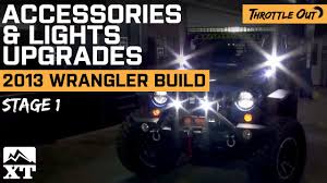 Jeep Wrangler 2007 2017 Jk Off Roading With Lights Accessories Youtube